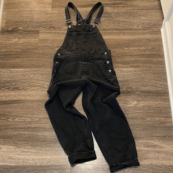 ASOS Denim - ASOS DESIGN denim overall in washed black SIZE 4